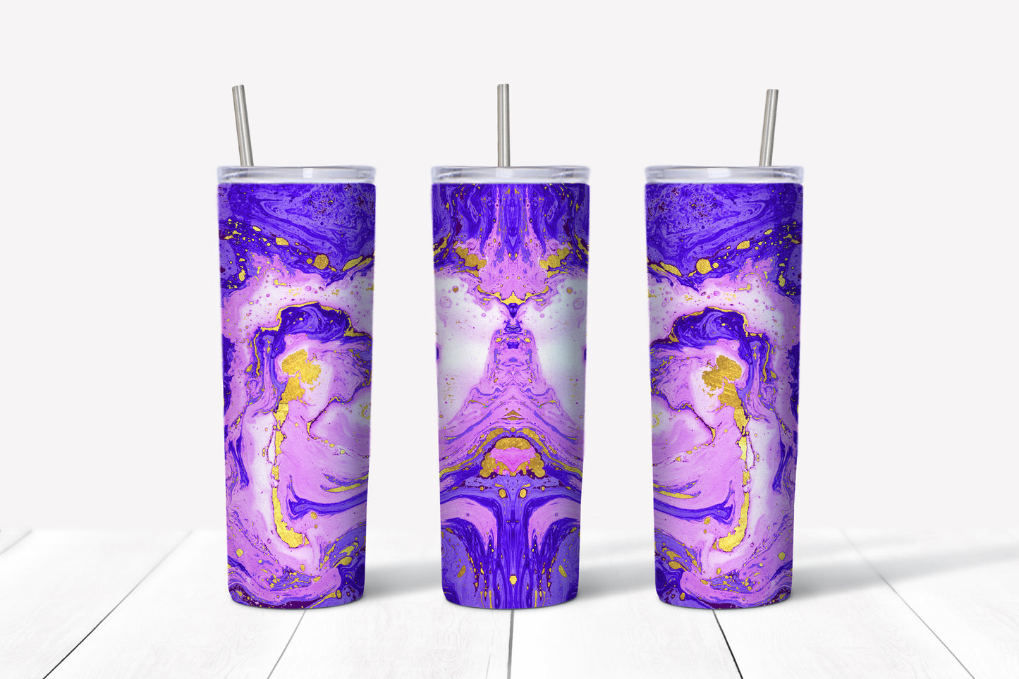 Purple and Gold 20Oz Tumbler